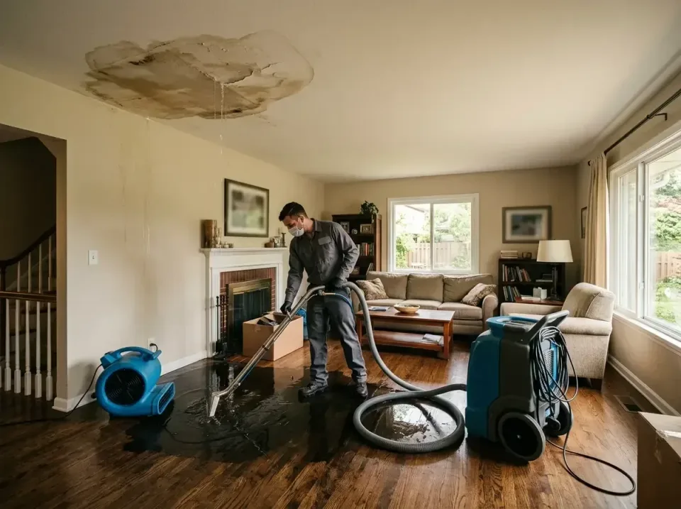 attic-pipe-burst-ceiling-drip-008 — frequently asked questions, Water Damage Restoration & Carpet Care in Newport, MN